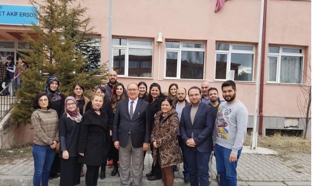 İlçe Milli Eğitim Müdürümüz Sayın Nazmi AVCI ve Şube Müdürümüz Sayın Ayben ÇİMEN  Mehmet Akif Ersoy  Ortaokulunu ziyaret ederek incelemelerde bulundu.