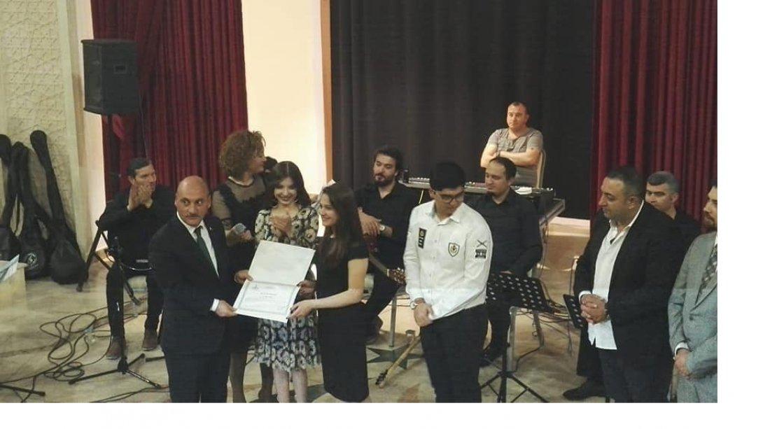 Türk Halk Müziği Solo Ses Yarışması Ödül Töreni.